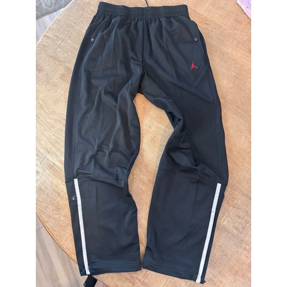 Vintage Nike Air Jordan Track Pants XL NWT Black Warmup Pants Streetwear 2000s